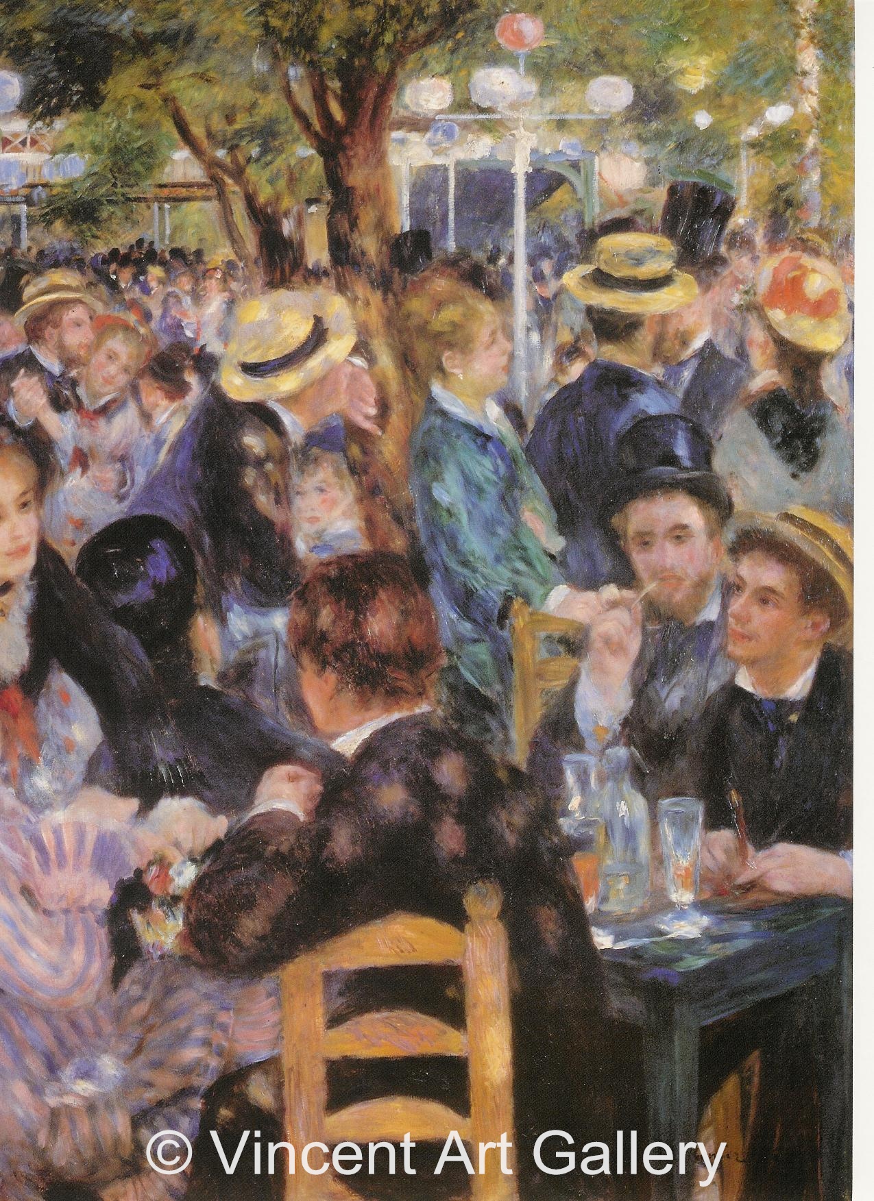 A317, RENOIR, At the Moulin the La Galette - right side -